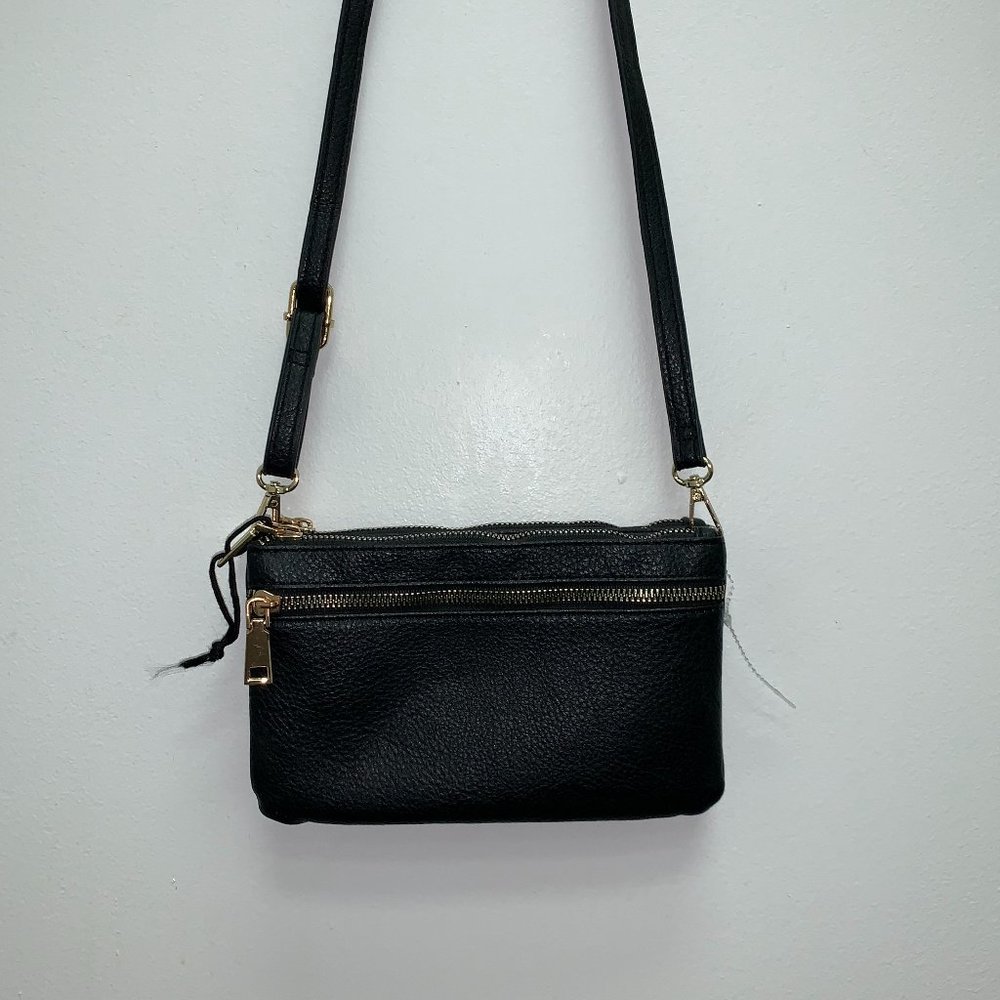 BLACK CROSS-BODY BAG